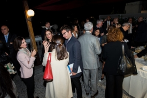 La serata si chiude sulla splendida terrazza dell'hotel Savoy