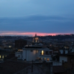 Una splendida vista su Roma dalla terrazza dell'Hotel Barberini che ha ospitato l'evento sulla comunicazione in sanità